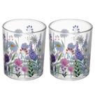 Conjunto 2 Porta Velas Wolff Aroma de Jardim 7cm x 6cm Vidro Conjunto 2 Porta Velas Wolff Aroma de Jardim 7cm x 6cm Vidro