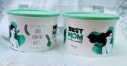 Conjunto 2 Potes Decorado Mães 1800ml em polipropileno - Dmplas