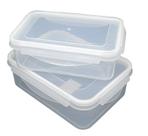 Conjunto 2 Potes Hermético Com Tampa e Trava 18cm 20cm