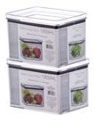 Conjunto 2 Potes Herméticos Frutas Vegetais 1800ml Conjunto 2 Potes Herméticos Frutas Vegetais 1800ml