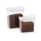 Conjunto 2 Potes Herméticos para Grãos Bolachas 460ml 960ml