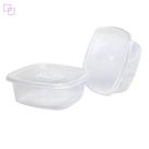 Conjunto 2 potes pop 2 litros com tampa transparente plástico resistente Plasútil