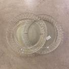 Conjunto 2 Pratos de Sobremesa de Cristal Radial 19,5cm - Lyor