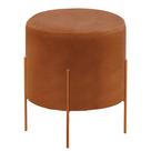 Conjunto 2 Puffs Odim material sintético Castellar Móbile Luxo