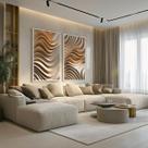 Conjunto 2 Quadros Decorativos com Moldura Caixa Madeira 3D para Sala, Escritorio, Hall Cozinha