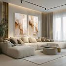 Conjunto 2 Quadros Decorativos com Moldura e Acrilico Cristal Vidro Cozinha Tons Terrosos Kit para Sala, Escritorio, Hall Cozinha
