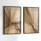 Conjunto 2 Quadros Decorativos com Moldura e Acrilico Cristal Vidro Palhas Abstrato Kit para Sala, Escritorio, Hall Cozinha Conjunto 2 Quadros Decorativos com Moldura e Acrilico Cristal Vidro Palhas Abstrato Kit para Sala, Escritorio, Hall Cozinha