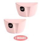 Conjunto 2 Saleiros Solido Rosa 500ml UZ Livre de BPA Conjunto 2 Saleiros Solido Rosa 500ml UZ Livre de BPA
