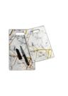 Conjunto 2 Tábuas de Corte com Faca, Estampas de Mármore - SORTIDA