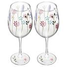 Conjunto 2 taças de vidro Floralia Wolff 430 ml