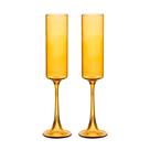 Conjunto 2 Taças para Champanhe de Vidro Borossilicato Âmbar Fiesta 170ml - Lyor