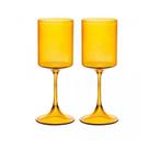 Conjunto 2 Taças para Vinho de Vidro Borossilicato Âmbar Fiesta 380ml - Lyor