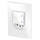 Conjunto 2 Teclas Led + 1 Tomada 20A - Alumbra Inova Pro Conjunto 2 Teclas Led + 1 Tomada 20A - Alumbra Inova Pro