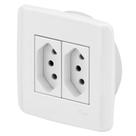 Conjunto 2 Tomadas 10A - Ilumi Slim Móveis - Ism009 Conjunto 2 Tomadas 10A - Ilumi Slim Móveis - Ism009
