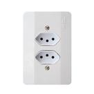 Conjunto 2 Tomadas 10a Linha Millenium Mectronic Trd-e6m
