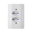 Conjunto 2 Tomadas 10A Linha Millenium Mectronic TRD-E6M