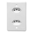 Conjunto 2 Tomadas 10a Stylus Monobloco -Ilumi Conjunto 2 Tomadas 10a Stylus Monobloco -Ilumi