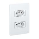 Conjunto 2 Tomadas 20A 2P+T com Placa Branco Esatta Weg