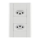 Conjunto 2 Tomadas 2P+T 10A 250 Volts Distanciadas Modulare - 1433 - FAME Conjunto 2 Tomadas 2P+T 10A 250 Volts Distanciadas Modulare - 1433 - FAME