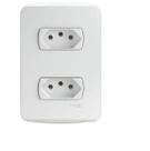 Conjunto 2 Tomadas 2P+T 10A 4x2 Miluz Schneider S3b60440 Conjunto 2 Tomadas 2P+T 10A 4x2 Miluz Schneider S3b60440