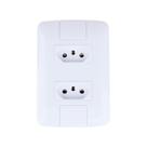 Conjunto 2 Tomadas 2p+t 20a 250 V Branco - Tramontina Aria