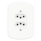 Conjunto 2 Tomadas 2P+T 20A 250 Volts Distanciadas Blanc - 1354 - FAME