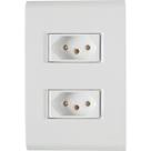 Conjunto 2 Tomadas 2P+T 20A/250V Liz Branco - Tramontina Conjunto 2 Tomadas 2P+T 20A/250V Liz Branco - Tramontina