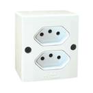 Conjunto 2 Tomadas 3p 10a - Sistema X - Mectronic Conjunto 2 Tomadas 3p 10a - Sistema X - Mectronic