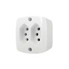 Conjunto 2 Tomadas 3P 20A 250V - Linha Retangular - Certificado NBR NM 60884-1 e NBR 14136