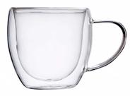 Conjunto 2 xicaras Borossilicato Parede Dupla 250 ML Allmix Cor:transparente