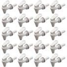 Conjunto 20 Torneiras Brancas Lazários Para Filtros De Barro
