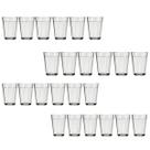 Conjunto 24 Copo Americano Vidro Transparente 190ml Nadir