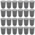 Conjunto 24 Copos Crippa 500ml Plástico Fumê Suco Água Bebidas Escolar