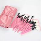 Conjunto 24 Pincéis Maquiagem Rosa Profissional Completo Qualidade Internacional Barato