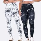 Conjunto 2x Calça Legging Academia M ao GG Moda Fitness Cintura Alta Confortavel Levanta Bumbum Marm Conjunto 2x Calça Legging Academia M ao GG Moda Fitness Cintura Alta Confortavel Levanta Bumbum Marm