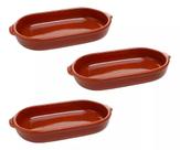 Conjunto 3 Assadeiras Oval n5 50x27x11cm 4,5 Litros 1807 Motta