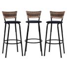Conjunto 3 Banco Banquetas Alta Cadeiras Para Balcão Bar Bancada Cozinha Gourmet Ilha Bistrô Reforçada Itagold