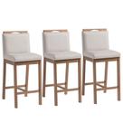 Conjunto 3 Banquetas Madeira Maciça Dani