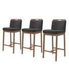 Conjunto 3 Banquetas Madeira Maciça Dani