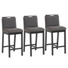 Conjunto 3 Banquetas Madeira Maciça Dani