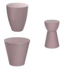Conjunto 3 Banquetas Rosa/Calla Rose