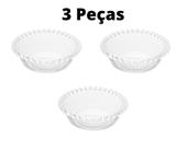 Conjunto 3 Bowls de Cristal Pearl 14 x 5 cm - Wolff Conjunto 3 Bowls de Cristal Pearl 14 x 5 cm - Wolff