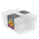 Conjunto 3 Caixas Organizadoras Plásticas Com Trava Ordene Bel Fit Transparente Plásticas