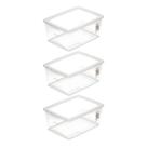 Conjunto 3 Caixas Plásticas Organizadoras 15 Litros Organizador Grande Para Armazenamento My Closet Com Tampa Transparente Ordene