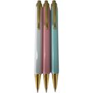 Conjunto 3 Canetas Executivas Coloridas School Basics