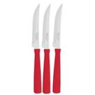 Conjunto 3 Facas Serra Churrasco Inox New Kolor Tramontina Conjunto 3 Facas Serra Churrasco Inox New Kolor Tramontina