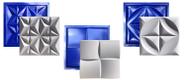Conjunto 3 Formas 3d Gesso E Cimento Abs Azul Envio Imediato Conjunto 3 Formas 3d Gesso E Cimento Abs Azul Envio Imediato