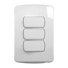 Conjunto 3 Inter Simples 10A 250V Branco Miluz Schneider