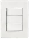 Conjunto 3 interruptor simples 10a-250v 4x2 sleek margirius Conjunto 3 interruptor simples 10a-250v 4x2 sleek margirius