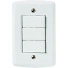 Conjunto 3 Interruptor Simples 10A/250V Lux2 Tramontina Conjunto 3 Interruptor Simples 10A/250V Lux2 Tramontina